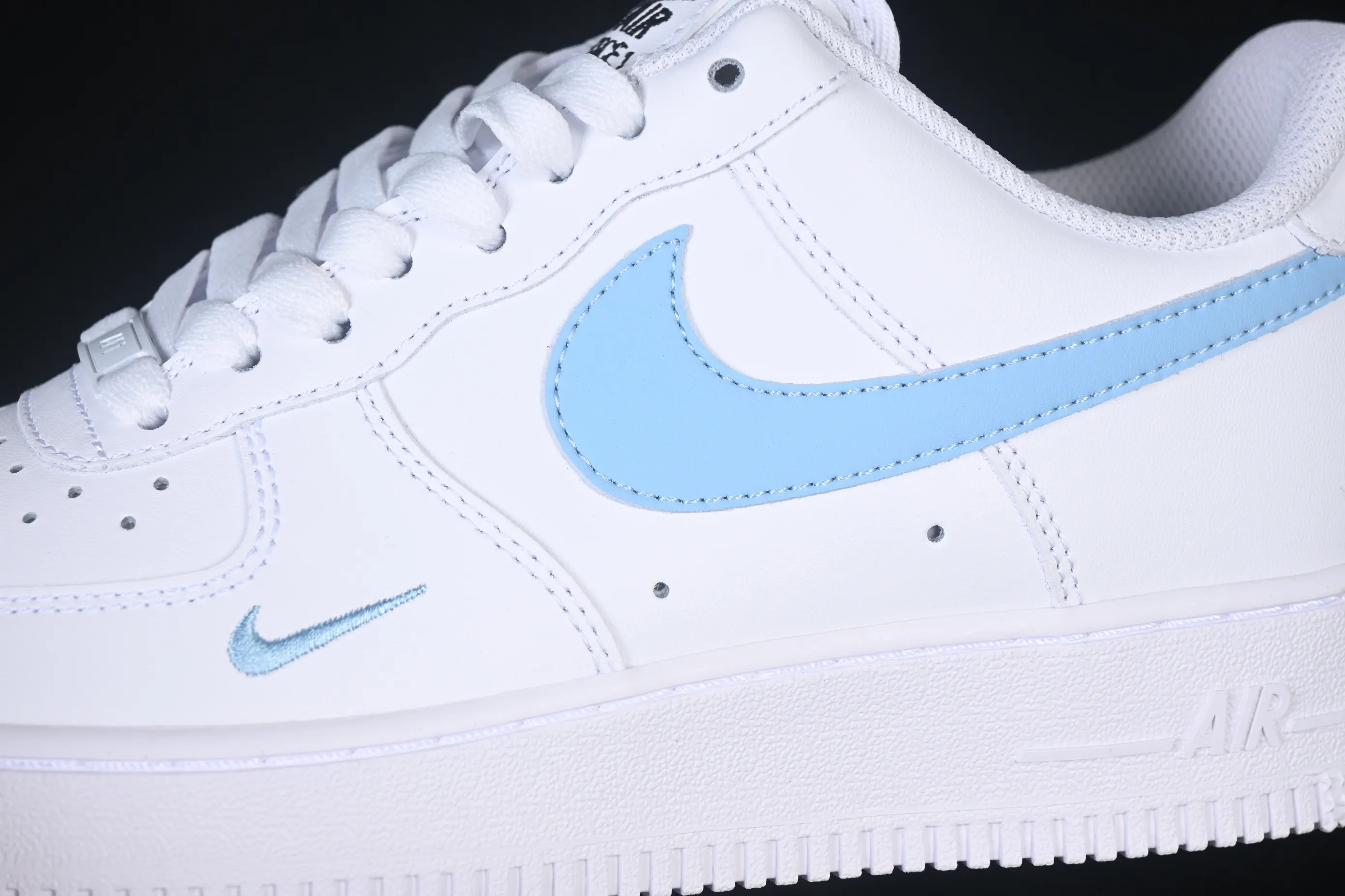 All categories Nk Air Force 1 Air Force series Nk Air Force 1 Low Air Force low-top Nike Air Force 1'07 Low white blue small hook Air Force 1 low-top casual sneakers ZH0316-121